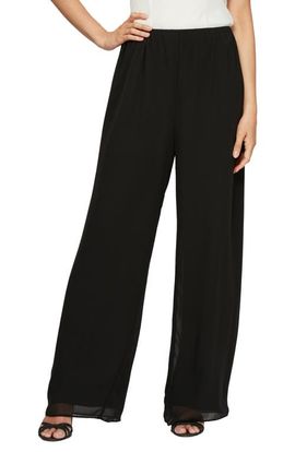 Alex Evenings Alex Evenings Chiffon Palazzo Pants