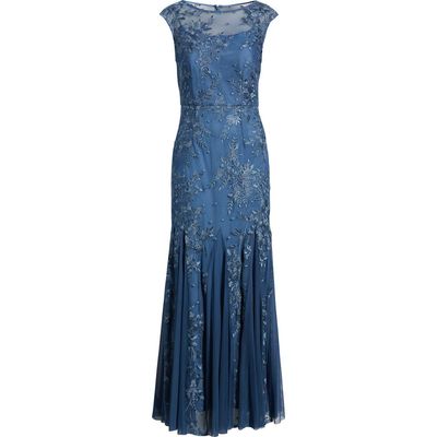 Alex Evenings Alex Evenings Embroidered Trumpet Gown