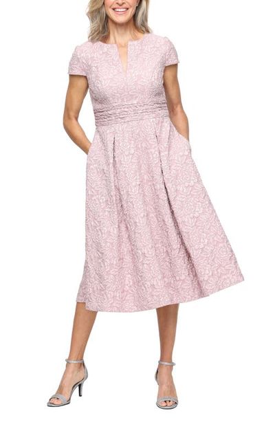 Alex Evenings Alex Evenings Floral Embossed Cocktail Dress