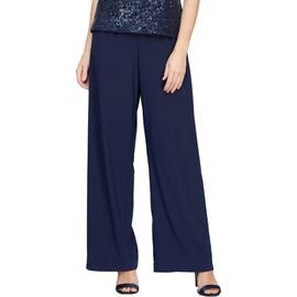 Alex Evenings Alex Evenings Matte Jersey Straight Leg Pants