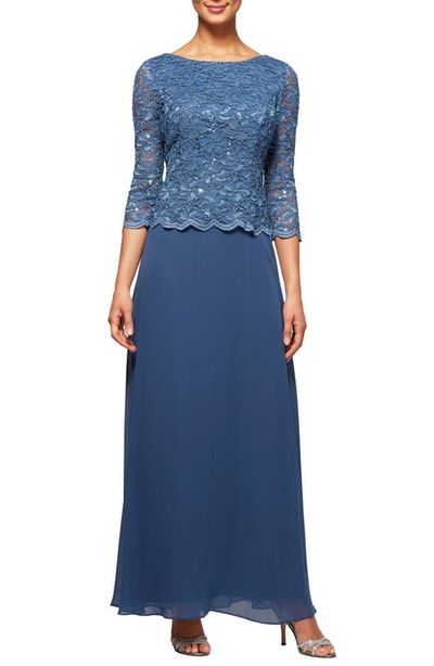 Alex Evenings Alex Evenings Mock Two-Piece Gown