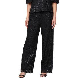 Alex Evenings Alex Evenings Sequin Lace Wide Leg Pants