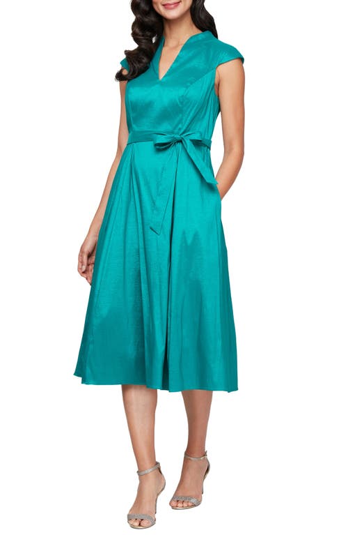 Alex Evenings Alex Evenings Stretch Taffeta Cocktail Dress