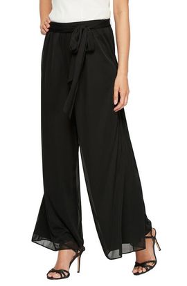 Alex Evenings Alex Evenings Tie Waist Mesh Pants