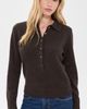 Alex Mill Alex Mill Alice Cashmere Polo Espresso - 2