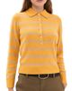 Alex Mill Alex Mill Alice Polo In Cashmere Stripe Oatmeal/Beeswax - 1