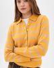Alex Mill Alex Mill Alice Polo In Cashmere Stripe Oatmeal/Beeswax - 2