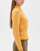 Alex Mill Alex Mill Alice Polo In Cashmere Stripe Oatmeal/Beeswax - 4