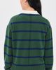 Alex Mill Alex Mill Bond St. Stripe Polo Sweater Forest Walk/Galaxy Blue - 3