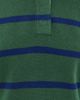 Alex Mill Alex Mill Bond St. Stripe Polo Sweater Forest Walk/Galaxy Blue - 6