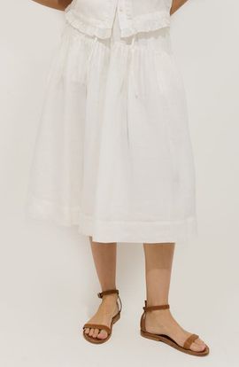 Alex Mill Alex Mill Brittany Ramie Midi Skirt