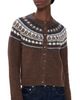 Alex Mill Alex Mill Charlotte Fair Isle Wool Sweater Chestnut - 1