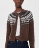 Alex Mill Alex Mill Charlotte Fair Isle Wool Sweater Chestnut - 2