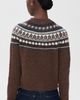 Alex Mill Alex Mill Charlotte Fair Isle Wool Sweater Chestnut - 3