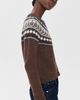 Alex Mill Alex Mill Charlotte Fair Isle Wool Sweater Chestnut - 4