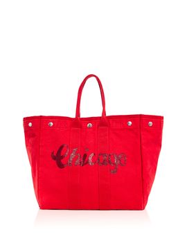 Alex Mill Alex Mill Chi Perfect Weekend Hand Painted Cotton Tote