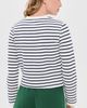 Alex Mill Alex Mill Coco Sport Cadigan In Stripe Ivory/Navy - 3