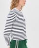Alex Mill Alex Mill Coco Sport Cadigan In Stripe Ivory/Navy - 4