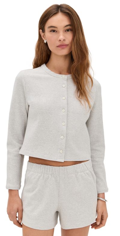Alex Mill Alex Mill Coco Sport Cardigan Heather Grey L