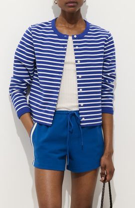 Alex Mill Alex Mill Coco Stripe Crewneck Cardigan