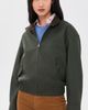 Alex Mill Alex Mill Cropped Zip Jacket In Twill Gabardine Autumn Green - 2