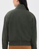 Alex Mill Alex Mill Cropped Zip Jacket In Twill Gabardine Autumn Green - 3