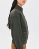Alex Mill Alex Mill Cropped Zip Jacket In Twill Gabardine Autumn Green - 4