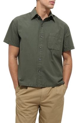 Alex Mill Alex Mill Franklin Short Sleeve Cotton Poplin Button-Up Shirt