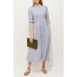 Alex Mill Alex Mill Isabella Long Sleeve Stripe Linen Shirtdress