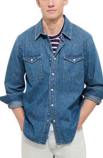 Alex Mill Alex Mill Jackson Denim Western Snap-Up Shirt