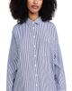 Alex Mill Alex Mill Jo Shirt in Striped Paper Poplin Navy/White XS - 1
