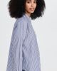 Alex Mill Alex Mill Jo Shirt in Striped Paper Poplin Navy/White XS - 4