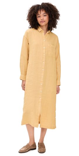 Alex Mill Alex Mill Kerry Shirtdress In Linen Light Sienna