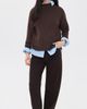 Alex Mill Alex Mill Lennox Cotton Sweater Dark Chocolate - 5