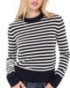 Alex Mill Alex Mill Marais Striped Sweater in Cashmere Oyster/Espresso - 1