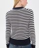 Alex Mill Alex Mill Marais Striped Sweater in Cashmere Oyster/Espresso - 4