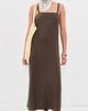 Alex Mill Alex Mill Maria Linen Mini Dress Roasted Bean - 5