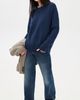 Alex Mill Alex Mill Nottinghill Sweater In Wool Cotton Blend Bright Navy - 5