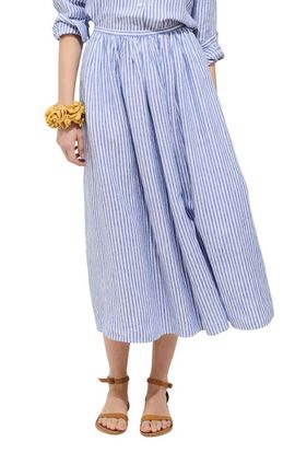 Alex Mill Alex Mill Sarah Stripe Linen Midi Skirt