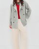 Alex Mill Alex Mill Sophia Wool Coat Light Heather Grey - 5