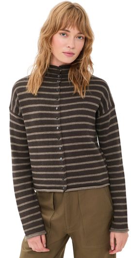 Alex Mill Alex Mill Taylor Cardigan Brazil Nut/Heather Taupe
