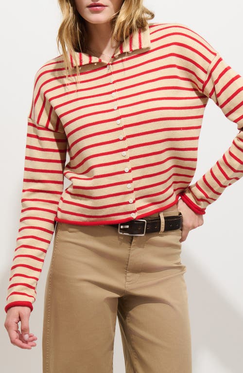 Alex Mill Alex Mill Taylor Mariner Stripe Cardigan