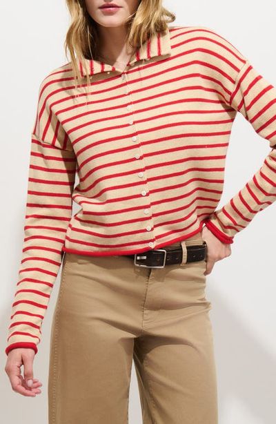 Alex Mill Alex Mill Taylor Mariner Stripe Cardigan