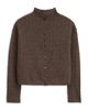 Alex Mill Alex Mill Taylor Wool & Cashmere Cable Knit Cardigan Sweater - 4