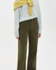 Alex Mill Alex Mill Wide Leg Trousers In Cotton Twill Military Olive - 5