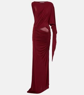 Alex Perry Alex Perry Asymmetric gathered jersey gown