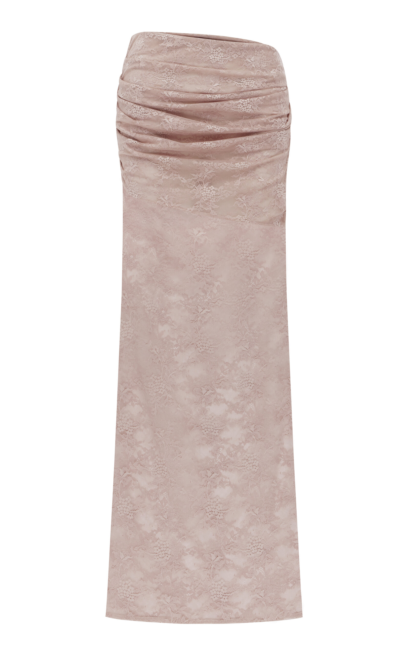 Alex Perry Alex Perry Asymmetric Sheer Stretch Lace Mini Skirt
