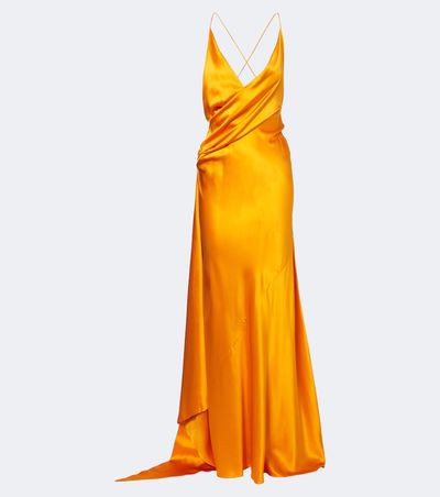 Alex Perry Alex Perry Asymmetric silk satin gown
