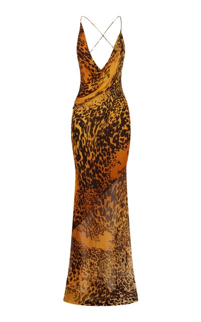 Alex Perry Alex Perry Bikini Wrap Silk Georgette Gown
