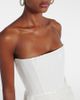 Alex Perry Alex Perry Bridal sequined strapless bustier gown - 4
